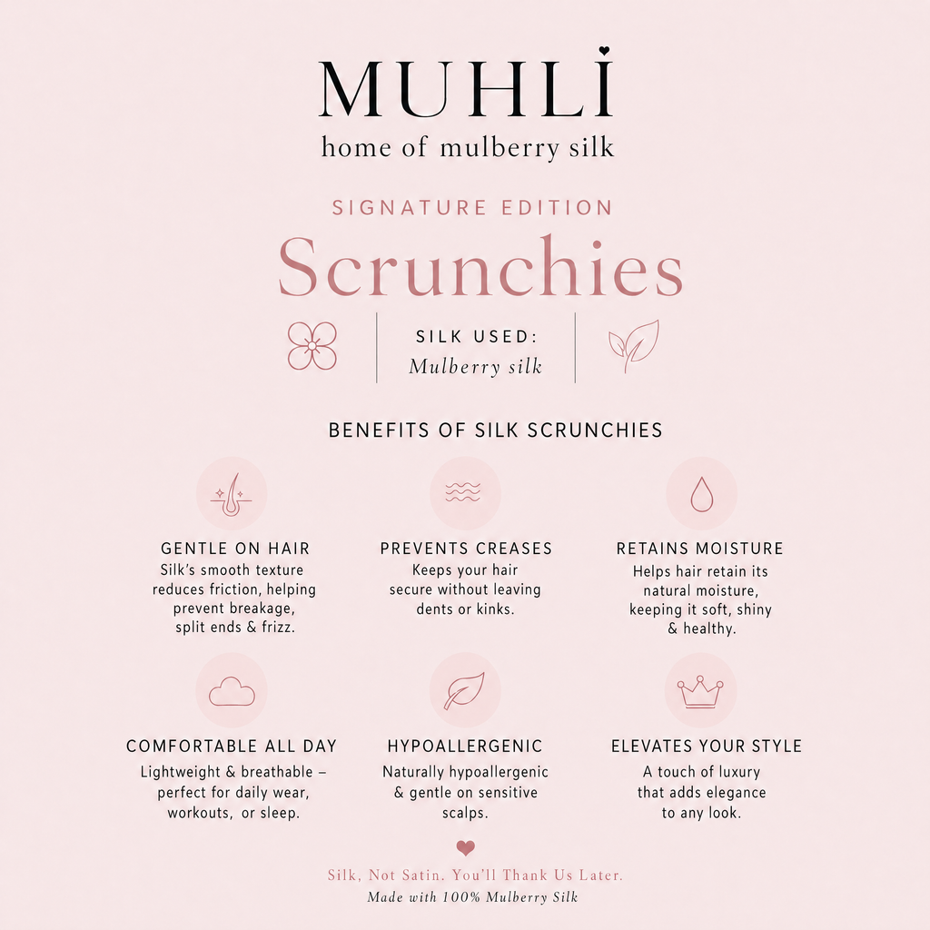 Mulberry Silk Scrunchie